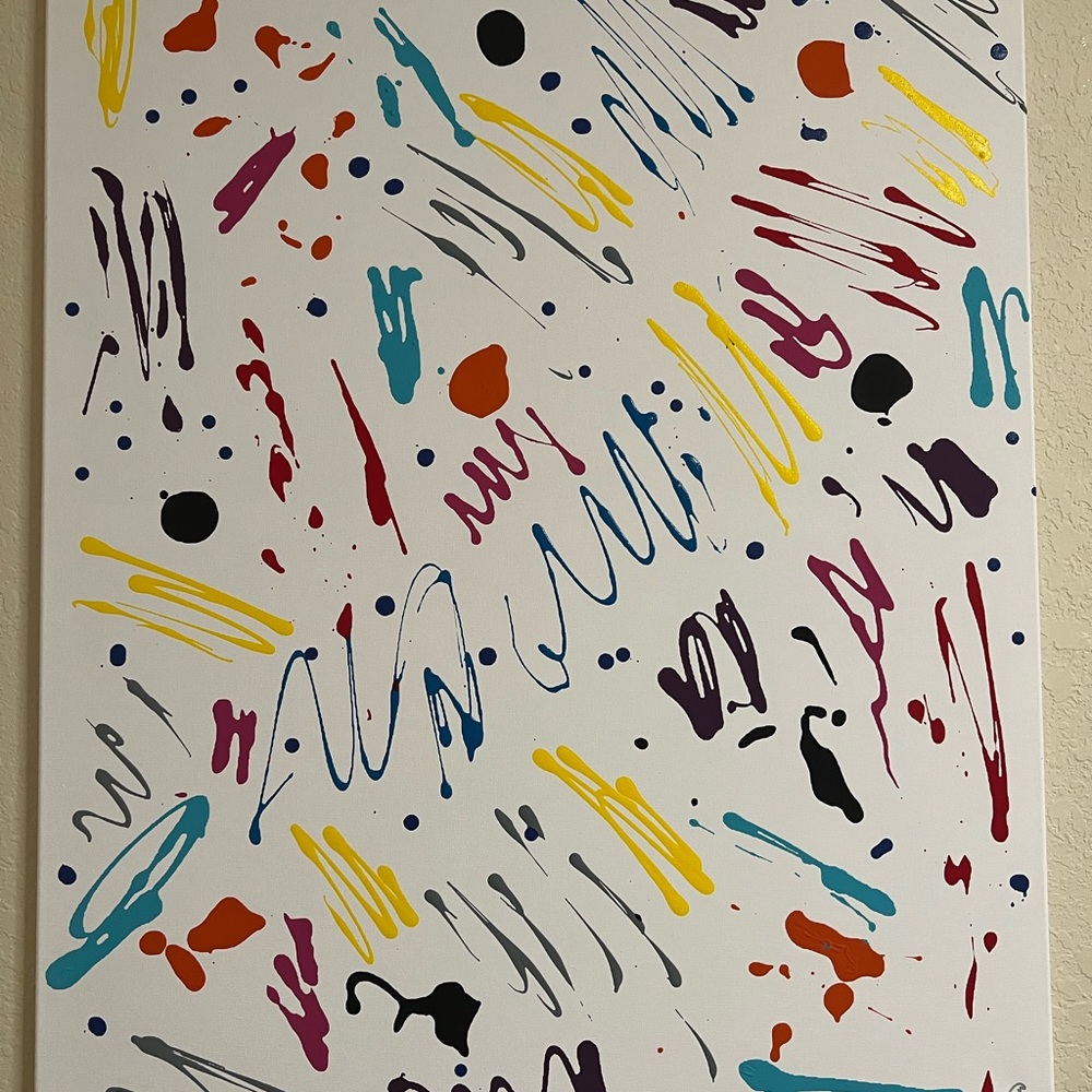 Very kool hand painted canvas piece